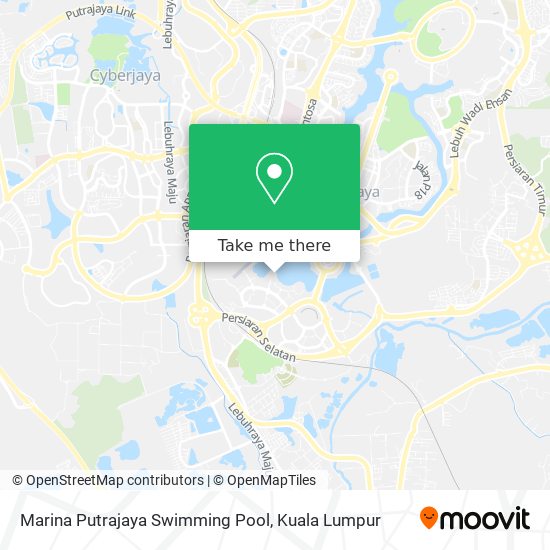 Peta Marina Putrajaya Swimming Pool
