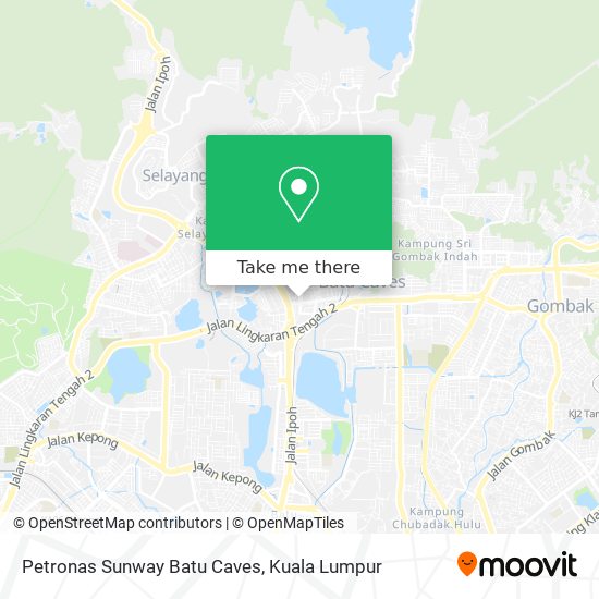 Peta Petronas Sunway Batu Caves