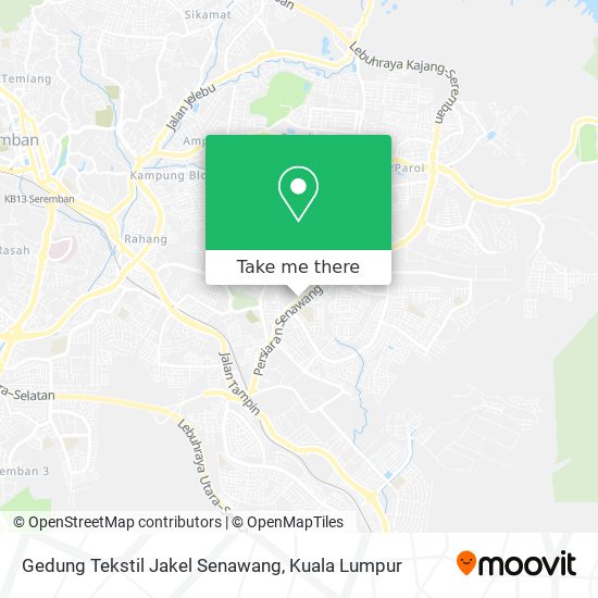 Gedung Tekstil Jakel Senawang map