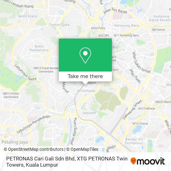 Peta PETRONAS Cari Gali Sdn Bhd, XTG PETRONAS Twin Towers