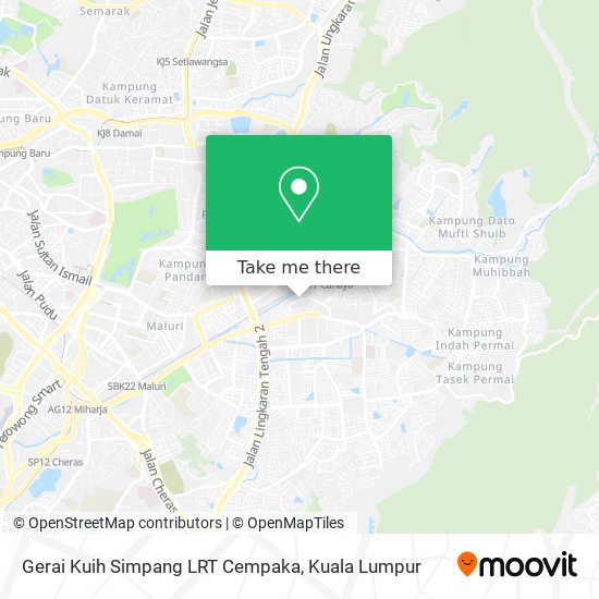 Gerai Kuih Simpang LRT Cempaka map