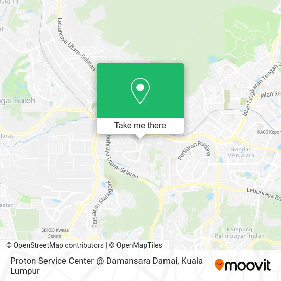 Peta Proton Service Center @ Damansara Damai