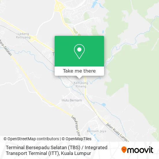 Terminal Bersepadu Selatan (TBS) / Integrated Transport Terminal (ITT) map