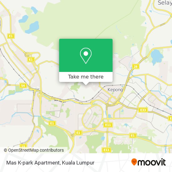 Peta Mas K-park Apartment