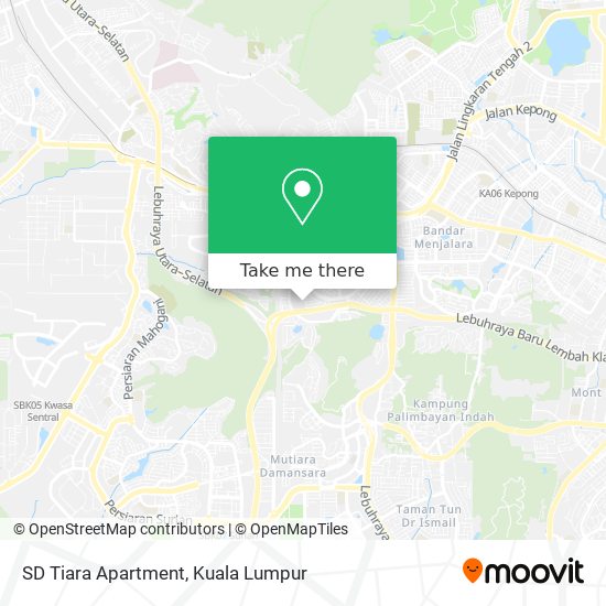 SD Tiara Apartment map