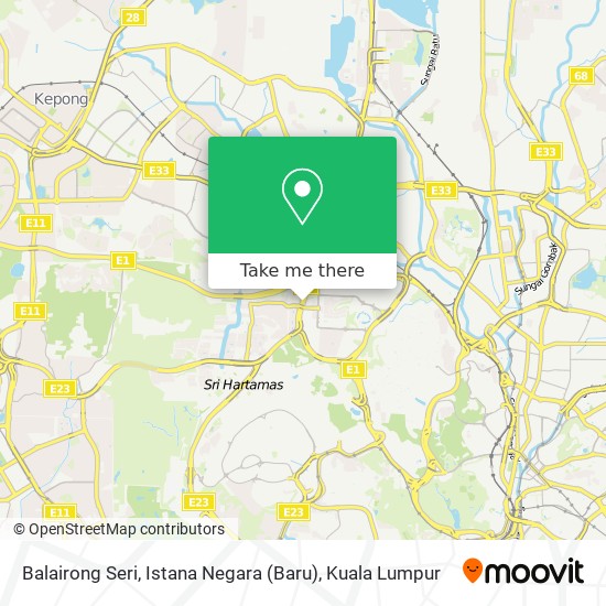 Balairong Seri, Istana Negara (Baru) map