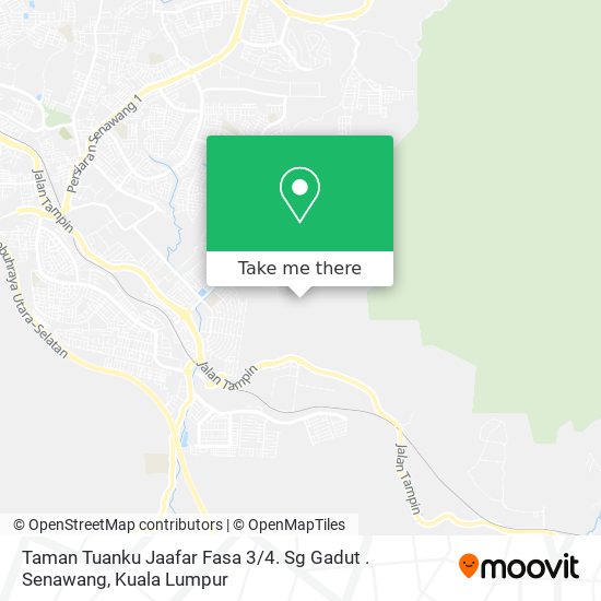 Taman Tuanku Jaafar Fasa 3 / 4. Sg Gadut . Senawang map