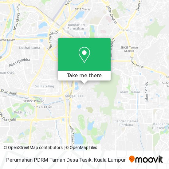 Peta Perumahan PDRM Taman Desa Tasik