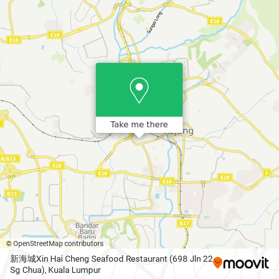 新海城Xin Hai Cheng Seafood Restaurant (698 Jln 22 Sg Chua) map