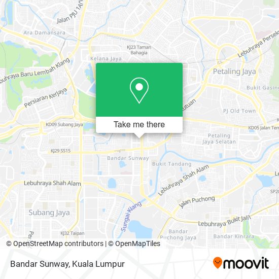 Bandar Sunway map