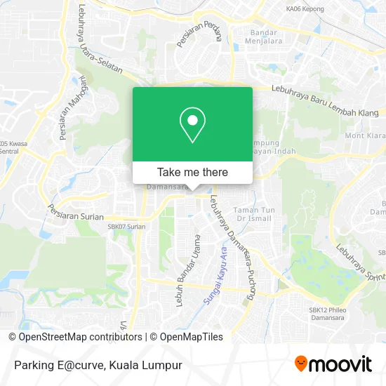 Parking E@curve map