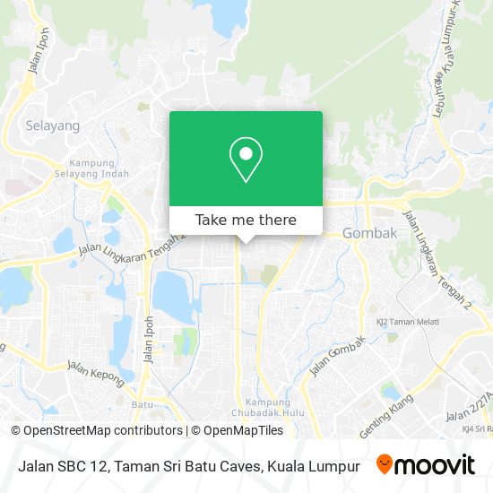 Jalan SBC 12, Taman Sri Batu Caves map