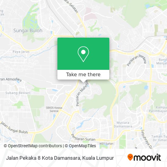 Jalan Pekaka 8 Kota Damansara map