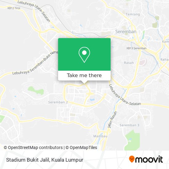 Peta Stadium Bukit Jalil