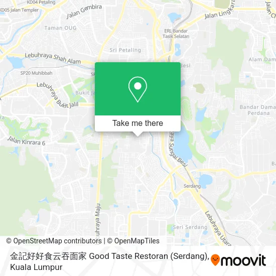 金記好好食云吞面家 Good Taste Restoran (Serdang) map
