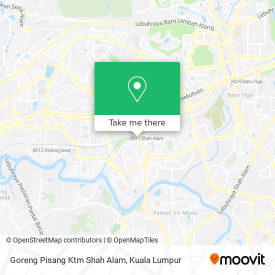 Goreng Pisang Ktm Shah Alam map