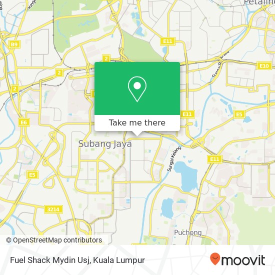 Fuel Shack Mydin Usj map