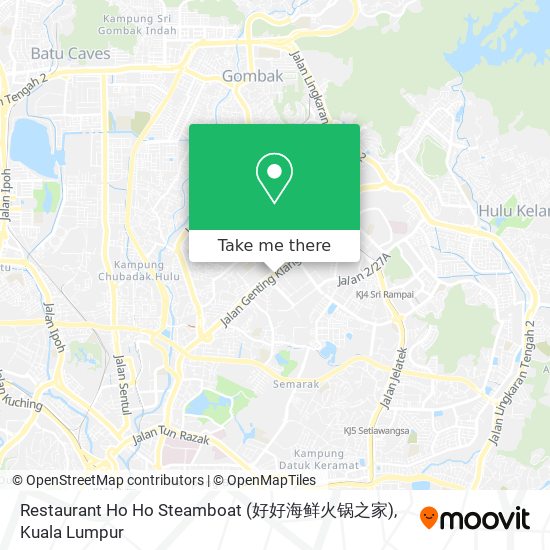 Restaurant Ho Ho Steamboat (好好海鲜火锅之家) map