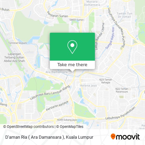 D'aman Ria ( Ara Damansara ) map