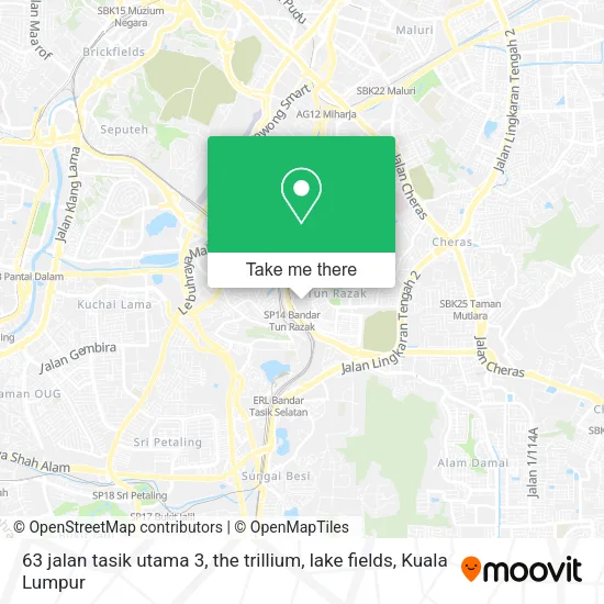 Peta 63 jalan tasik utama 3, the trillium, lake fields