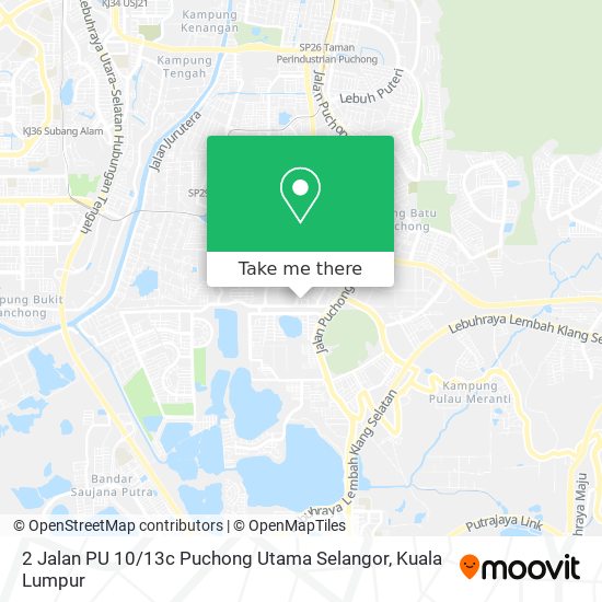 2 Jalan PU 10 / 13c Puchong Utama Selangor map