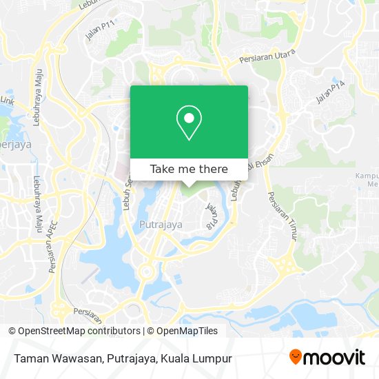Peta Taman Wawasan, Putrajaya