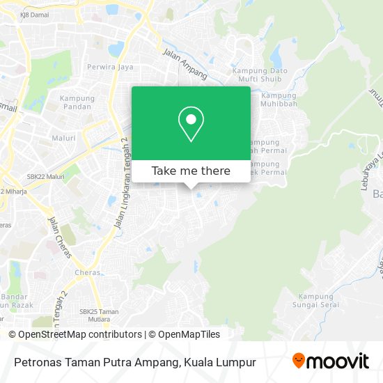 Peta Petronas Taman Putra Ampang