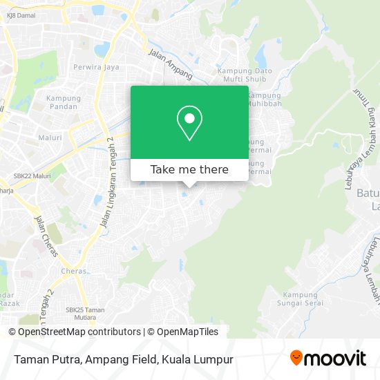 Peta Taman Putra, Ampang Field