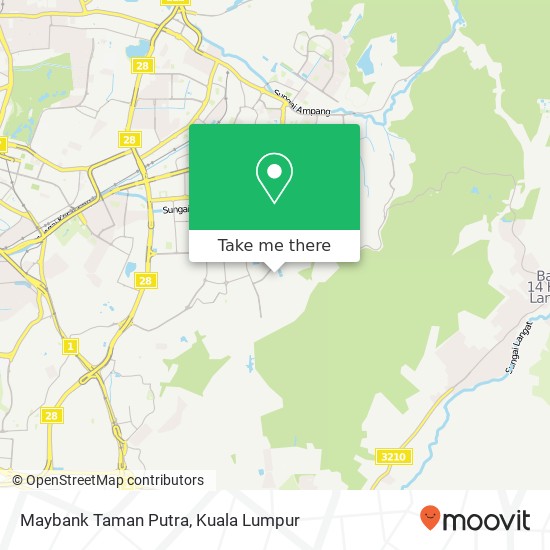 Maybank Taman Putra map