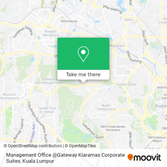 Management Office @Gateway Kiaramas Corporate Suites map