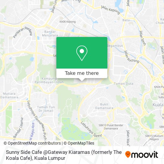 Sunny Side Cafe @Gateway Kiaramas (formerly The Koala Cafe) map