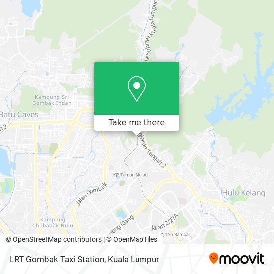 Peta LRT Gombak Taxi Station