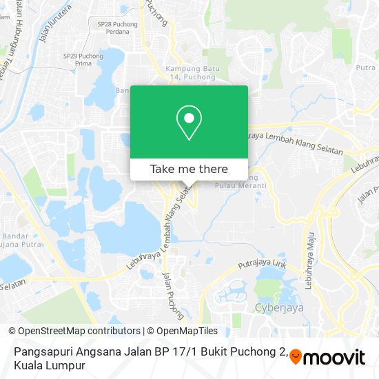 Pangsapuri Angsana Jalan BP 17 / 1 Bukit Puchong 2 map