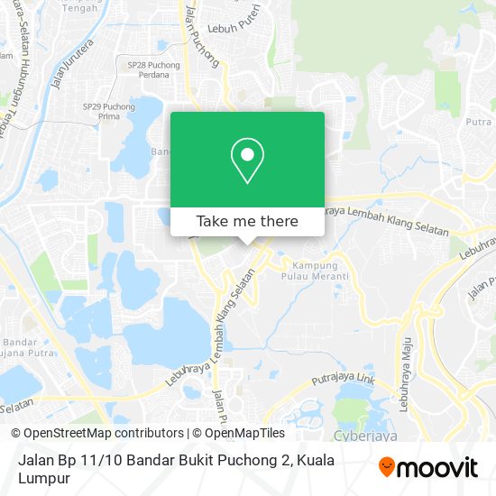 Jalan Bp 11 / 10 Bandar Bukit Puchong 2 map