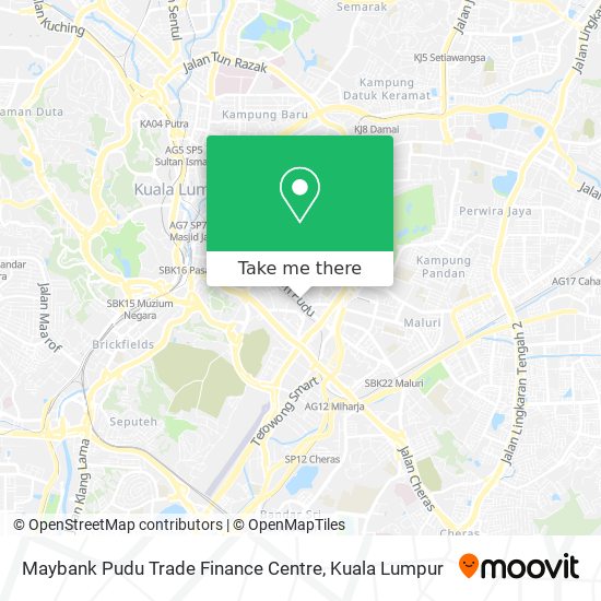 Maybank Pudu Trade Finance Centre map