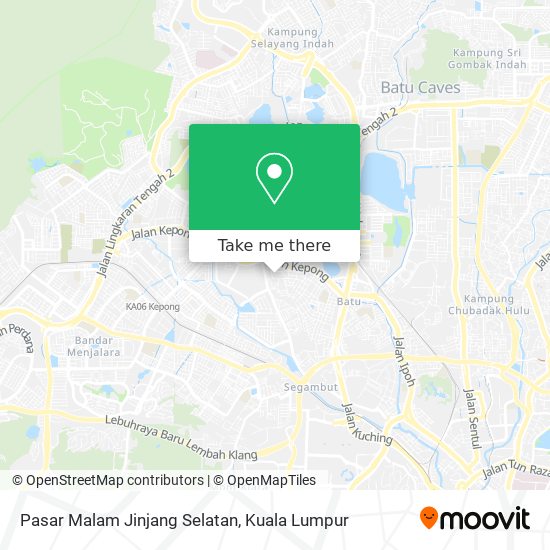 Pasar Malam Jinjang Selatan map
