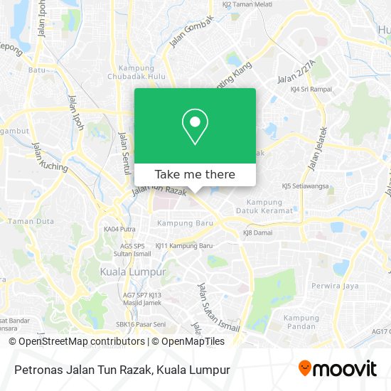 Peta Petronas Jalan Tun Razak
