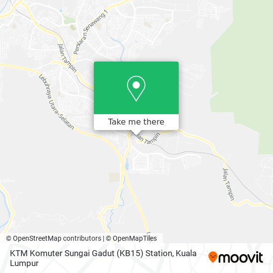 KTM Komuter Sungai Gadut (KB15) Station map