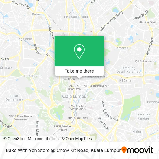Bake With Yen Store @ Chow Kit Road map