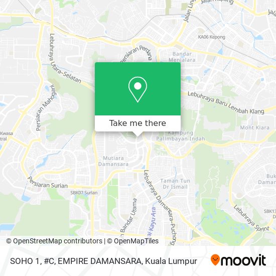 SOHO 1, #C, EMPIRE DAMANSARA map