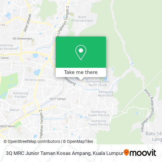 Peta 3Q MRC Junior Taman Kosas Ampang