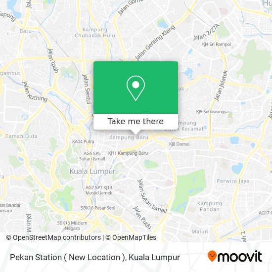Pekan Station ( New Location ) map