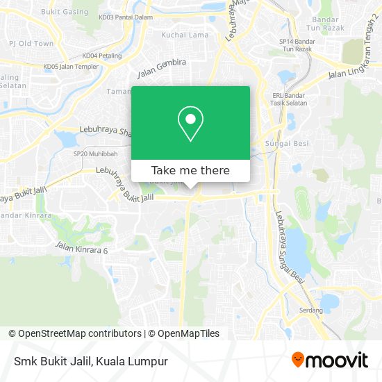 Smk Bukit Jalil map