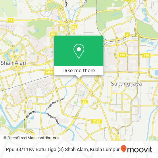 Peta Ppu 33 / 11Kv Batu Tiga (3) Shah Alam