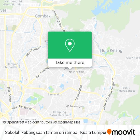 Peta Sekolah kebangsaan taman sri rampai