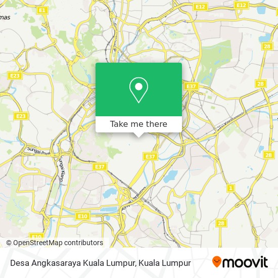 Desa Angkasaraya Kuala Lumpur map