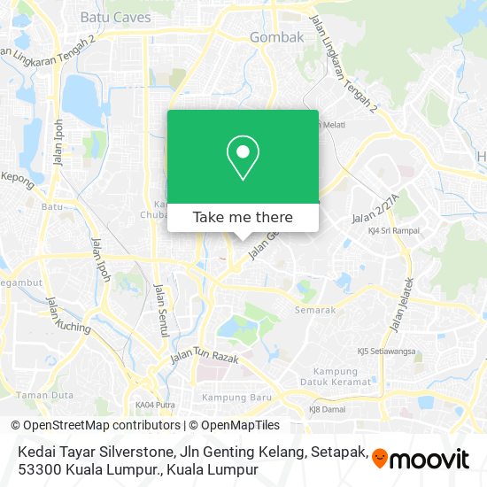 Kedai Tayar Silverstone, Jln Genting Kelang, Setapak, 53300 Kuala Lumpur. map