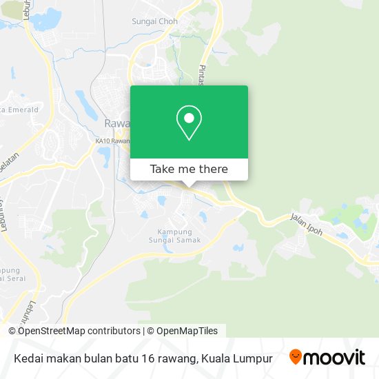 Peta Kedai makan bulan batu 16 rawang