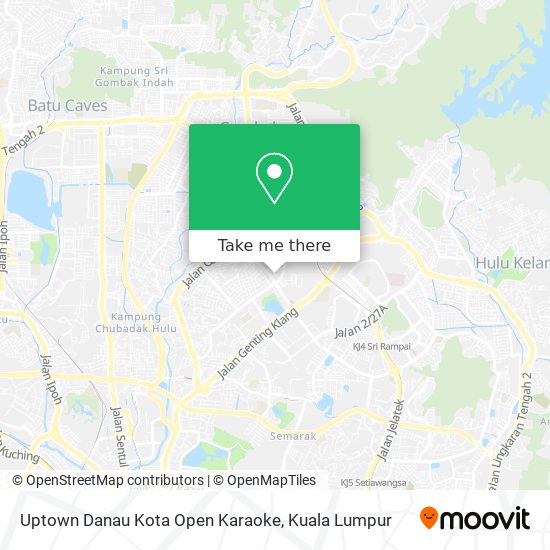Peta Uptown Danau Kota Open Karaoke