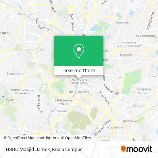 HSBC Masjid Jamek map